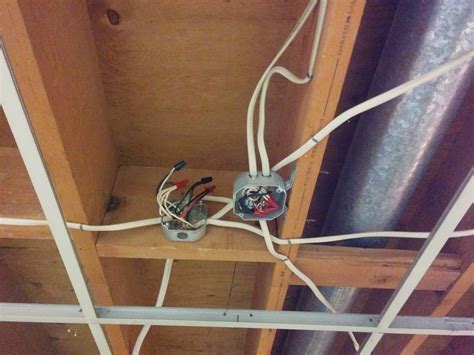 junction box around a joist|junction boxes above ceiling.